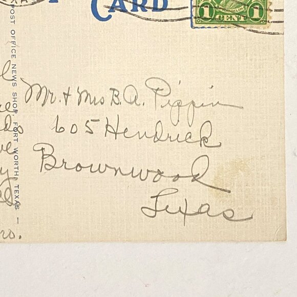 c1930s Aeroplane View Of Beach Casino Lake Worth Fort Worth Texas Linen Postcard - Picture 5 of 6